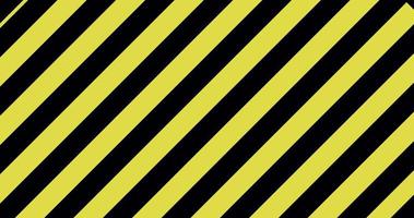 abstract background, video in high quality 4k. moving geometric figure, yellow and black diagonal stripes, animation. bright, colorful figure