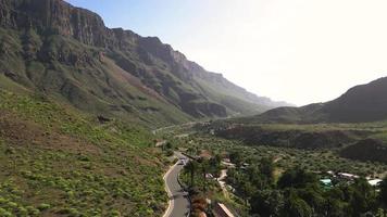 Mountainous region formations in daylight video