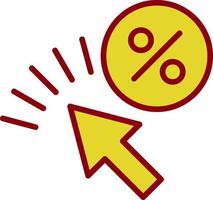 Click Through Rate Vector Icon Design