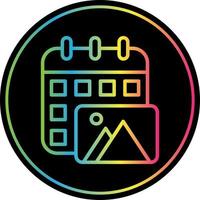 Content Calendar Vector Icon Design