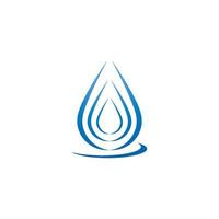 conjunto de símbolos abstractos de gotas de agua, logotipo vector