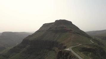 Road winds through mountain region video