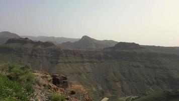 Mountainous region formations in daylight video