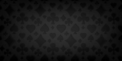 Poker and casino playing card black Background vector