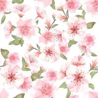 Peach Blossom Seamless Pattern vector