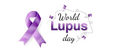 banner de diseño del día mundial del lupus vector
