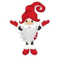 Christmas little Gnomes. Santa Claus vector