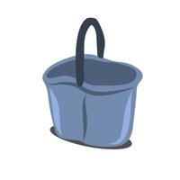 Plastic bucket. Vector illustration