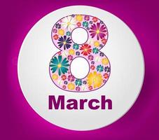 March 8, Women's Day vector