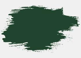 Green color brush stroke frame vector