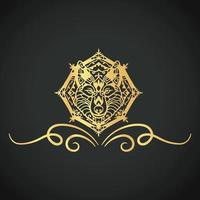 Luxury creative and beautiful ornament vector designs on colorful background