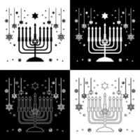 vector de dibujo de velas de hanukkah para sitios web, impresión y otros