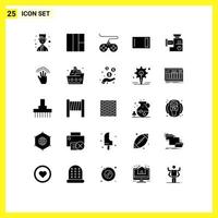 25 Solid Glyph concept for Websites Mobile and Apps mix kitchen joystick mixer home Editable Vector Design Elements