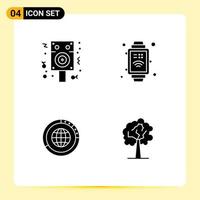 Universal Icon Symbols Group of Modern Solid Glyphs of speaker global party internet of things resources Editable Vector Design Elements