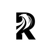eagle and the letter R vector