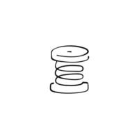 Thread Line Style Icon Design vector