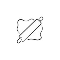 Batter Line Style Icon Design vector