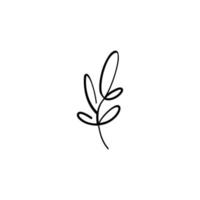 Plants Line Style Icon Design vector