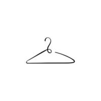 Hanger Line Style Icon Design vector