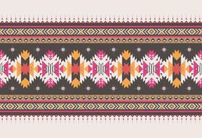 Geometric ethnic pattern seamless. Style ethnic American Aztec seamless colorful textile. Design for background,wallpaper,fabric,carpet,ornaments,decoration,clothing,Batik,wrapping,Vector illustration vector