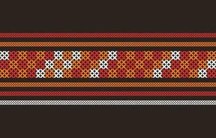 Abstract Seamless Ethnic Akha Embroidered fabric Pattern design for textile, clothes, background pattern, texture and furniture ornament print for carpet, wallpaper, textile decoration. geometric art. vector