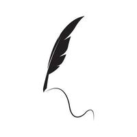 quill pen logo vector