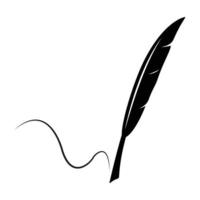 Feather pen  logo vector