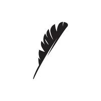 Feather ilustration  logo vector
