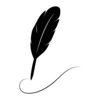 Feather pen  logo vector