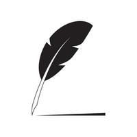 quill pen logo vector