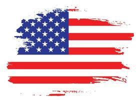 Professional paint streak USA flag vector