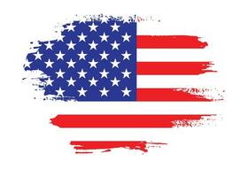 Professional USA grunge flag vector