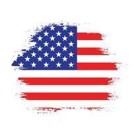 New colorful abstract USA flag vector