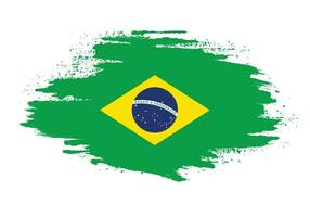vector de bandera de brasil libre de trazo de pincel de tinta de pintura