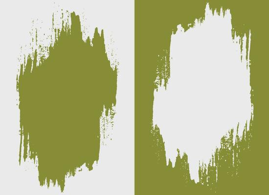 Collection of brush vector frame