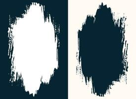 Set of abstract brush stroke vector