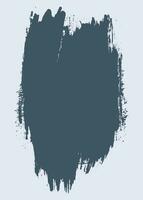 Blue color thick brush stroke vector