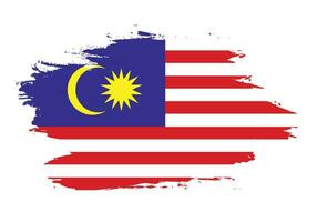 Colorful abstract Malaysia flag design vector