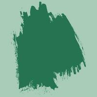 Green color paint brush stroke vector