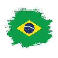 Free brush vector frame Brazil flag