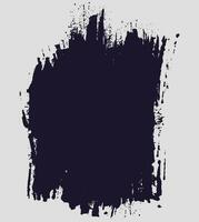 Black color stripe brush stroke vector frame