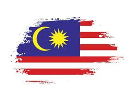 Colorful Malaysia grunge flag vector