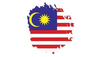 Malaysia splash flag vector