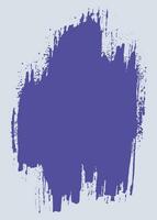 Blue color ink splashes brush stroke vector