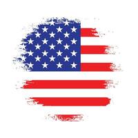 Colorful abstract USA flag design vector