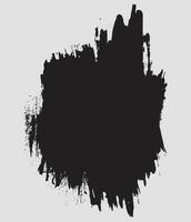 Black color paint brush stroke for free download vector