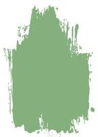 Green color paintbrush frame vector