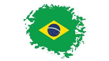nueva y colorida bandera de brasil abstracta vector