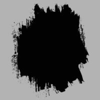 trazo de pincel aislado de color negro vector