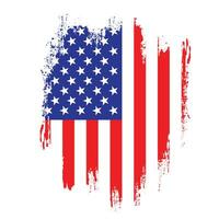 USA grunge flag vector